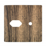 Placa p/ 1 Tomada + Furo 4x4 - Novara Carvalho 